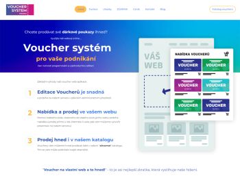 Voucher system Agionet – webprezentace pro prodej voucherů